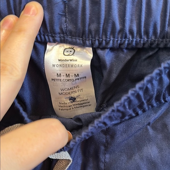 WonderWink | Blue Straight Leg Scrub Pants | Medium Petite | NWT - Picture 5 of 7